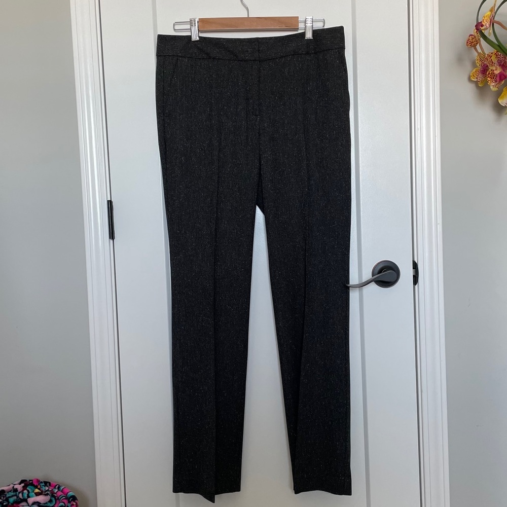 Gray/White Speckled Ann Taylor Trousers